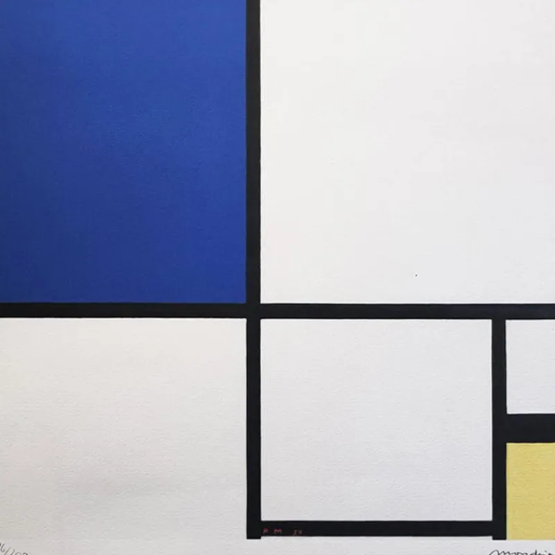 Online Pamono Piet Mondrian, Composition, Lithograph, 1970s