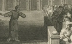 Outlet Pamono Pieter Mortier, Angel Appears to Zechariah and Zechariah Struck Mute, 1700, Paper