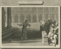 Outlet Pamono Pieter Mortier, Angel Appears to Zechariah and Zechariah Struck Mute, 1700, Paper