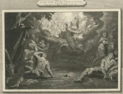 Best Pamono Pieter Mortier, Annunciation to the Shepherds and Circumcision of Christ, 1700, Paper