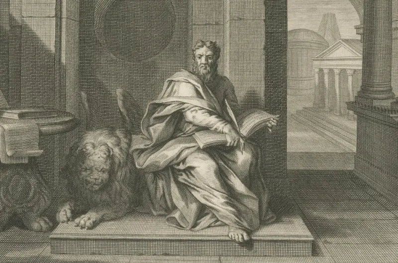 Pamono Pieter Mortier, Evangelists Matthew and Mark, 1700s, Paper> Prints & Multiples