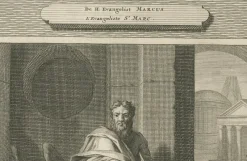 Pamono Pieter Mortier, Evangelists Matthew and Mark, 1700s, Paper><noscript><img width=