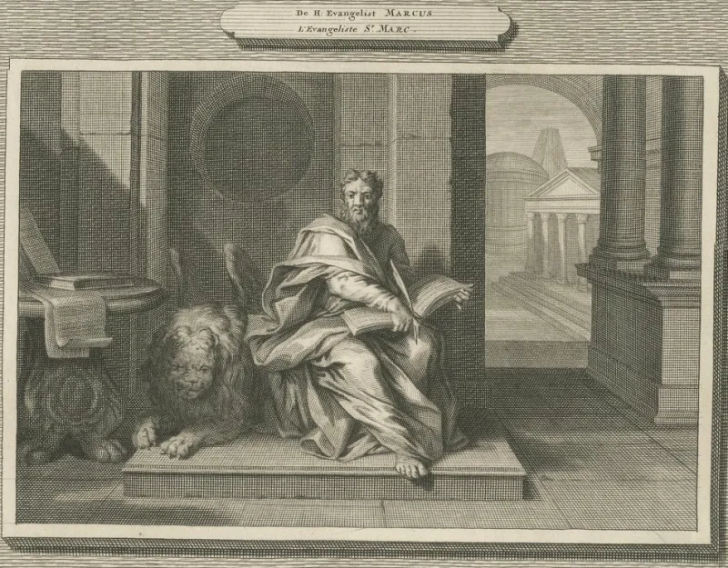 Pamono Pieter Mortier, Evangelists Matthew and Mark, 1700s, Paper> Prints & Multiples
