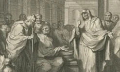 Pamono Pieter Mortier, Presentation of Christ in the Temple and Prophetess Anna, 1700, Paper><noscript><img width=