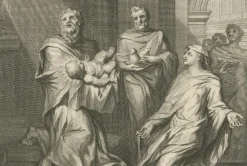 Pamono Pieter Mortier, Presentation of Christ in the Temple and Prophetess Anna, 1700, Paper><noscript><img width=