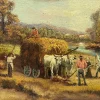 Sale Pamono Pietro Colonna, Italian School Rural Landscape, 21st Century, Oil on Canvas