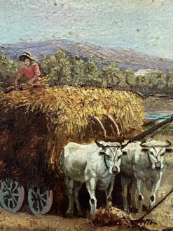 Sale Pamono Pietro Colonna, Italian School Rural Landscape, 21st Century, Oil on Canvas