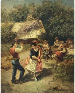 Pamono Pietro Colonna, Italian School Country Scene, 21st Century, Oil on Canvas> Classical