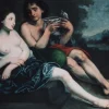 Pamono Pietro Della Vecchia, Bacchus and Ceres, Oil on Canvas, 17th Century, Framed> Old Masters