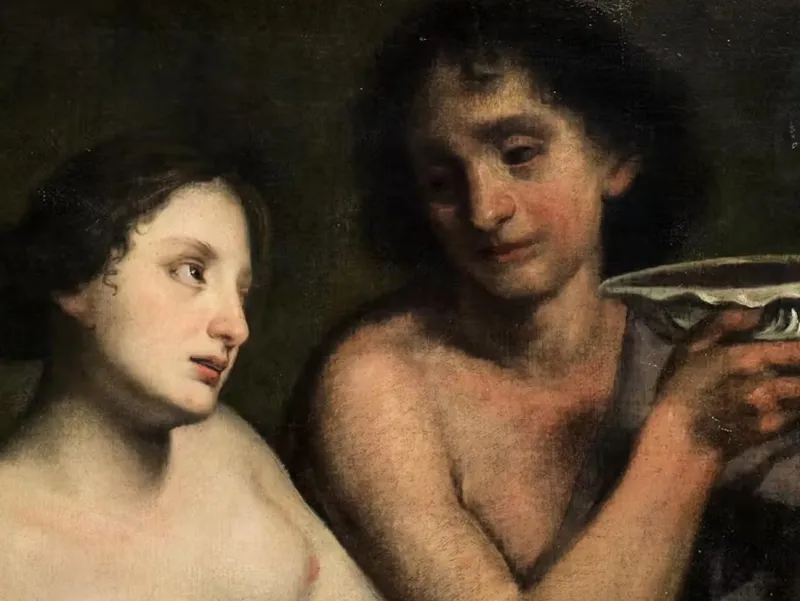 Pamono Pietro Della Vecchia, Bacchus and Ceres, Oil on Canvas, 17th Century, Framed> Old Masters