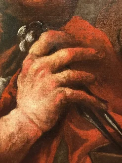 Hot Pamono Pietro Della Vecchia, The Alchemists, Oil on Canvas, 17th Century, Framed