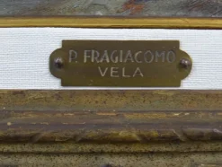 Pamono Pietro Fragiacomo, Vela, 1910s, Oil on Board, Framed