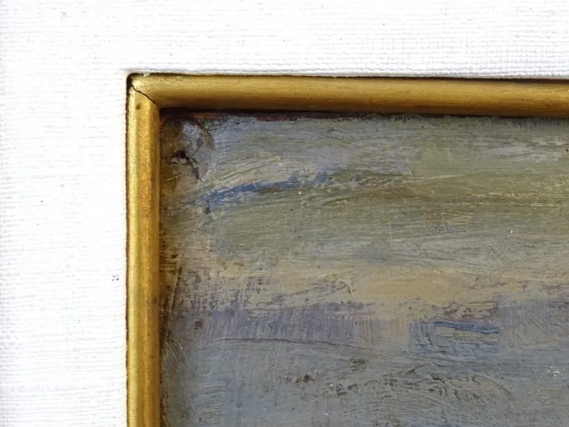 Pamono Pietro Fragiacomo, Vela, 1910s, Oil on Board, Framed