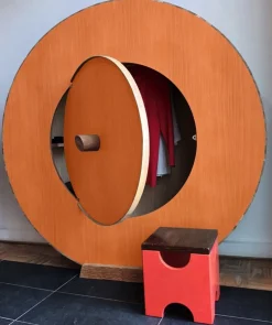 Pamono Pietro Meccanis Orange Grinder Wardrobe by Pietro Meccani><noscript><img width=