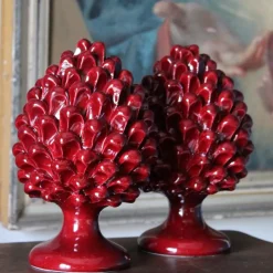 Pamono PIGNA Pinecone • Red Etna • H20 from Crita Ceramiche> Decorative Objects