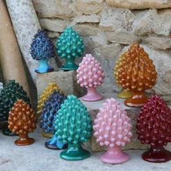 Pamono PIGNA Pinecone • Turquoise di Calamosche • H20 from Crita Ceramiche> Decorative Objects