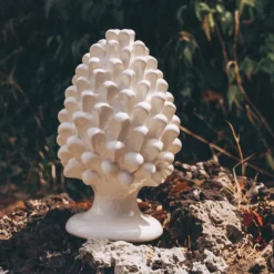 Pamono PIGNA Pinecone • White Madonie • H20 from Crita Ceramiche> Decorative Objects