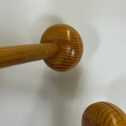 Pamono Pine Coat Rack with Articulated Arm, 1960s><noscript><img width=