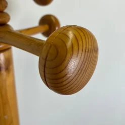 Pamono Pine Coat Rack with Articulated Arm, 1960s><noscript><img width=
