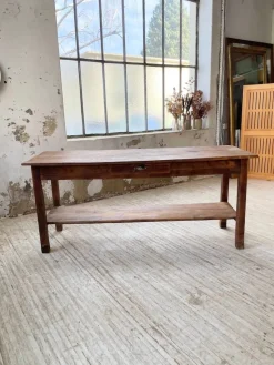 Pamono Pine Drapery Console Table, 1950s> Console Tables