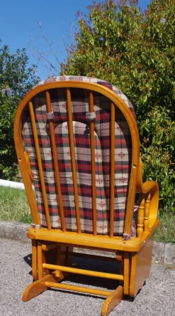 Hot Pamono Pine Rocking Chair, 1970s