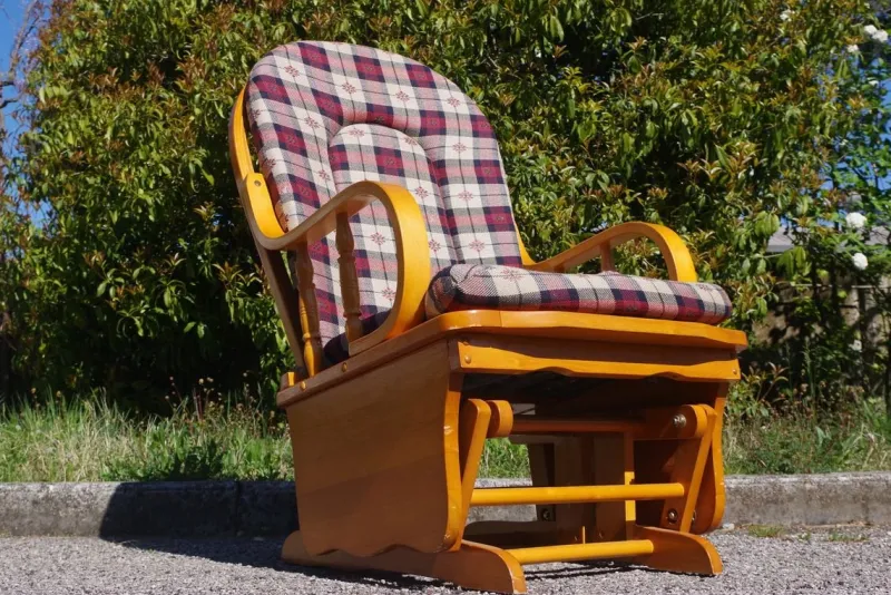 Hot Pamono Pine Rocking Chair, 1970s