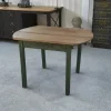 Pamono Pine Table with Green Patinated Base, 1960s> Dining Tables & Sets