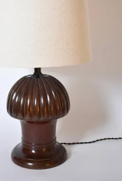 Pamono Pine-Shaped Wooden Lamp, 1930s><noscript><img width=