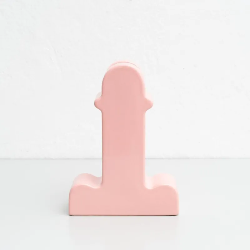 Pamono Pink Ceramic Shiva Flower Vase by Ettore Sottsass for BD Barcelona> Tabletop