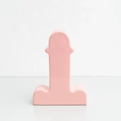 Pamono Pink Ceramic Shiva Flower Vase by Ettore Sottsass for BD Barcelona><noscript><img width=