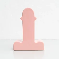 Pamono Pink Ceramic Shiva Flower Vase by Ettore Sottsass for BD Barcelona><noscript><img width=