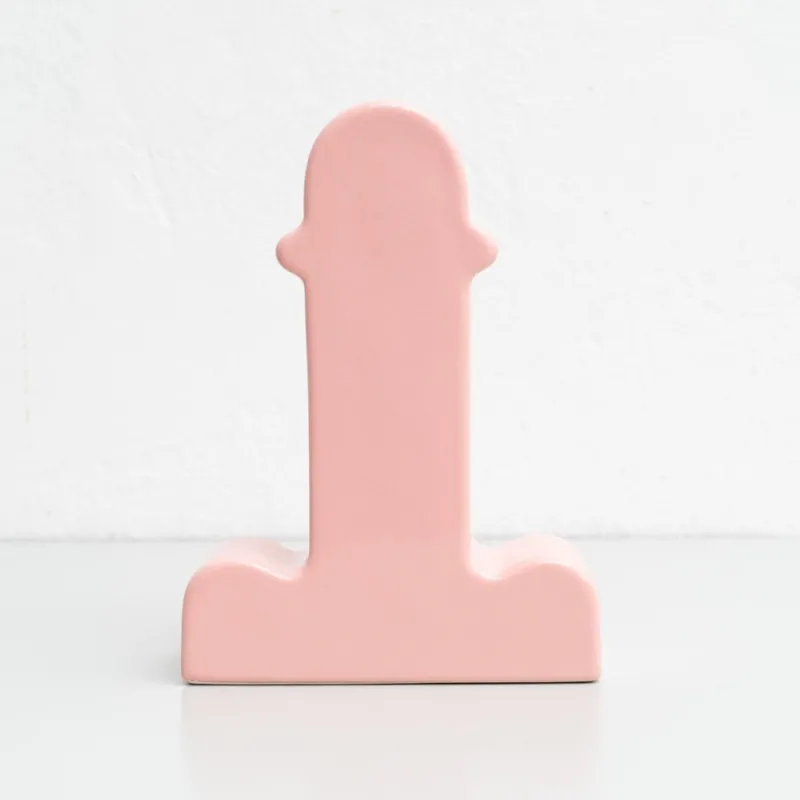 Pamono Pink Ceramic Shiva Flower Vase by Ettore Sottsass for BD Barcelona> Tabletop