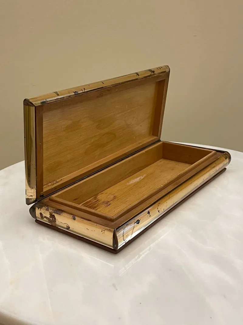 Online Pamono Pink Crystal Box attributed to Luigi Brusotti, 1950s