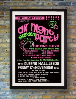 Pamono Pink Floyd Concert Poster in Queens Hall, Leeds, United Kingdom, 1967