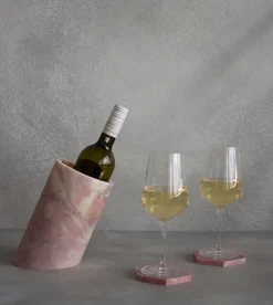 Pamono Pink Marble Angled Wine Cooler from Kiwano Concept> Tabletop|Ice Buckets & Wine Coolers