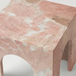 New Pamono Pink Marble Arch Side Table from Kiwano Concept