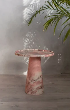 Pamono Pink Marble Cone Side Table from Kiwano Concept><noscript><img width=