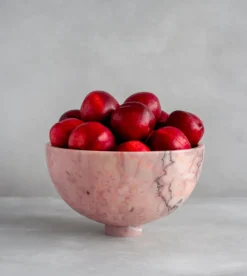 Online Pamono Pink Marble Fruit Bowl from Kiwano Concept