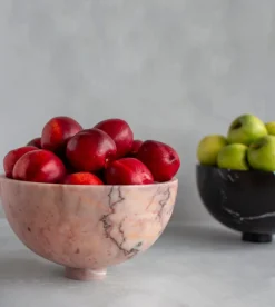 Online Pamono Pink Marble Fruit Bowl from Kiwano Concept