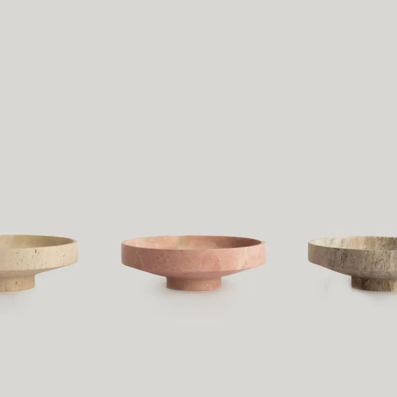 Pamono Pink Marble Narrow Bowl from Kiwano Concept> Tabletop|Bowls