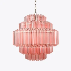 Pamono Pink Palermo Chandelier from Pure White Lines> Ceiling Lights