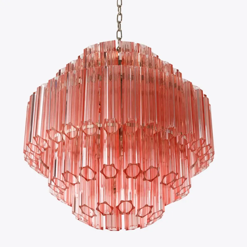 Pamono Pink Palermo Chandelier from Pure White Lines> Ceiling Lights