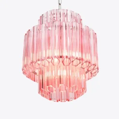 Pamono Pink Piccolo Palermo Chandelier from Pure White Lines><noscript><img width=