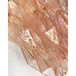 Hot Pamono Pink Poliedri Murano Glass Gold 24k Wall Sconces by Simoeng, Set of 2