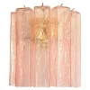 Online Pamono Pink Squared Murano Glass Wall Sconce by Simoeng