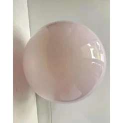 Pamono Pink Swirl and Milky-White Sphere Murano Glass Table Lamp by Simoeng><noscript><img width=