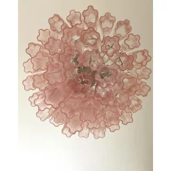 Pamono Pink Tronchi Murano Glass Chandelier by Simoeng><noscript><img width=