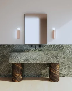 Pamono Pink Tube and Rectangle Wall Light by Atelier Areti><noscript><img width=