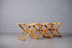 Pamono Pippa Folding 3 Seater Bench by Rena Dumas for Hermès Paris><noscript><img width=