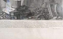 Outlet Pamono Piranesi, Antiquities, Etching, Framed
